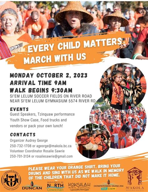 Every Child Matters March – October 2, 2023 - City of Duncan