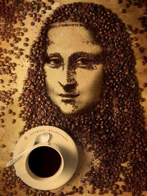 Pin by random Zr on coffee | Coffee painting, Coffee art, Coffee bean art