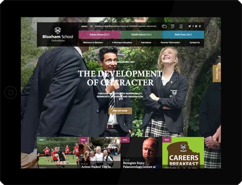 Bloxham School - UX & Responsive Website Design on Behance