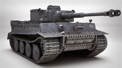 3D model Tiger 1 Tank PBR Ready VR / AR / low-poly | CGTrader