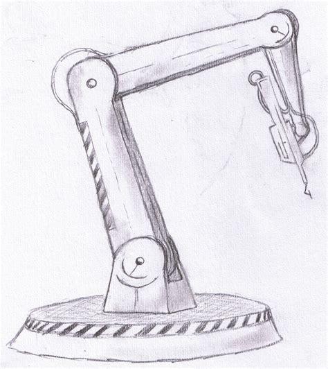 Robotic arm sketch by Gonazar on DeviantArt