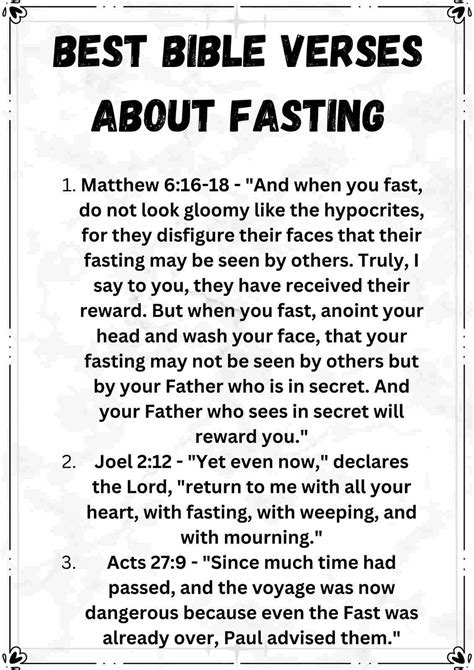 100+ Bible Verses About Fasting [Read Them During Fasting] - † ️️ Daily ...