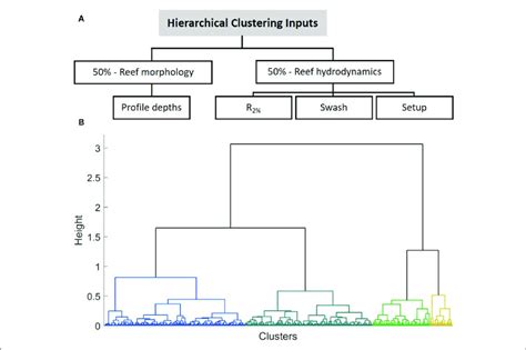 | The inputs used for the hierarchical clustering algorithm, (A ...