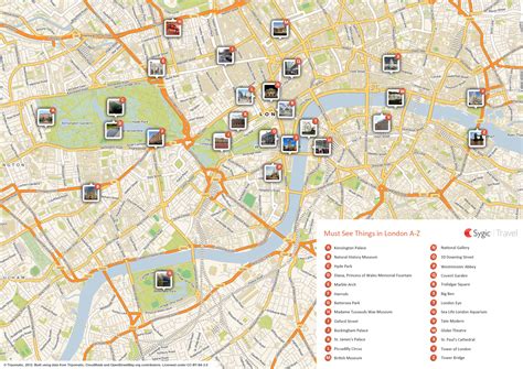 London Printable Tourist Map