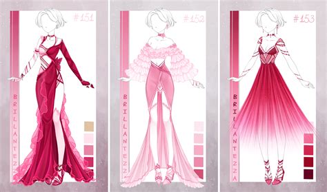 [OPEN] Design Adopt [#151-153] | Anime dress, Art dress, Fashion design ...