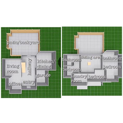 Bloxburg House Ideas 1 Story Layout Small - BEST HOME DESIGN IDEAS