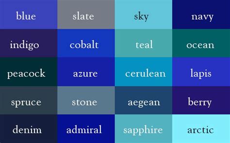 These 340 Unique Color Names Make the Best Color Thesaurus! | LouiseM ...