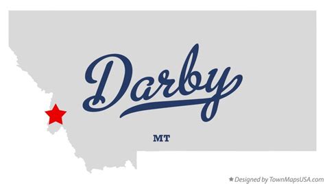 Map of Darby, MT, Montana