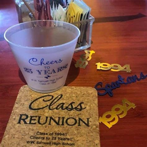 High school reunion cups, class reunion favors, homecoming cups ...