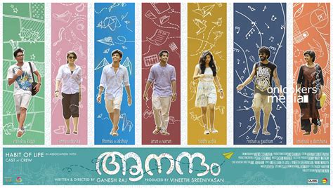 First look poster of Anandam produced by Vineeth Sreenivasan has been ...