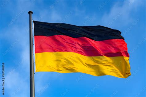 Deutschland deutsche Flagge Fahne Nation schwarz rot gold Farben ...