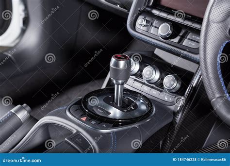 Close Up of Gearstick in an Audi R8 Car Interior Editorial Stock Photo ...