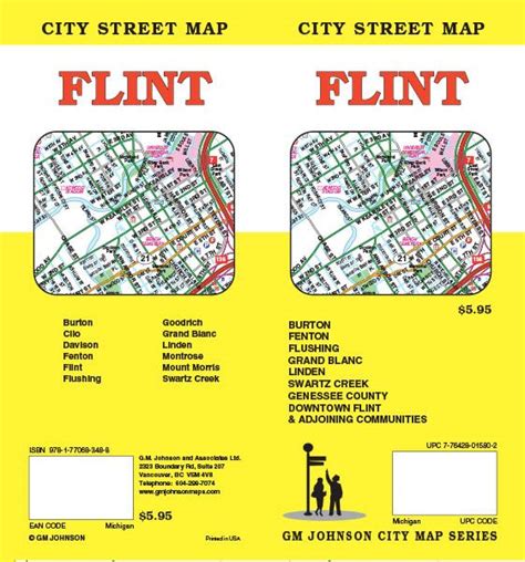 Flint, Michigan Street Map - GM Johnson Maps