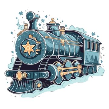 Polar Express, Sticker Clipart Teddy Bear On A Train Vector ...