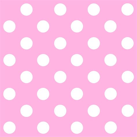 Light Pink And White Polka Dots