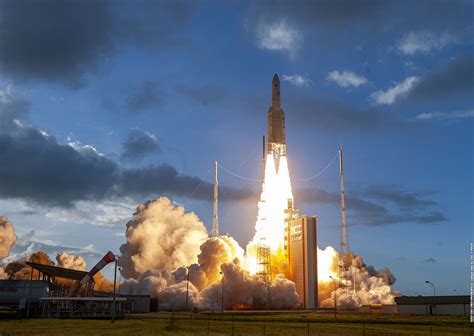 Ariane 5 rocket launches two geostationary communications satellites ...