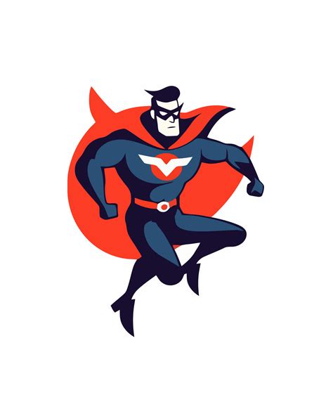 superhero with cape 26190549 Vector Art at Vecteezy