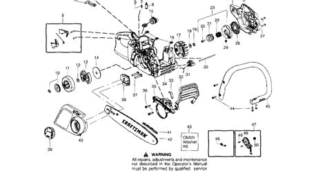 42cc Craftsman Chainsaw Parts Diagram