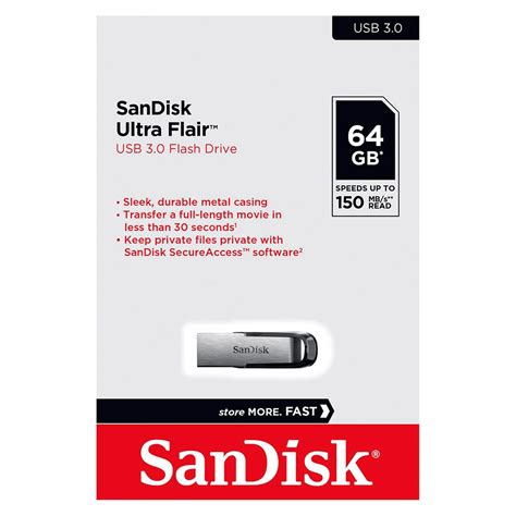 SanDisk 64GB Ultra Flair USB 3.0 Flash Drive - Khawaja Photos