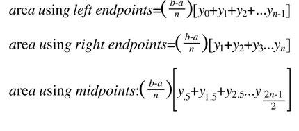 Use of Riemann Sum - The Definite Integral and applications