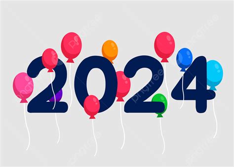 2024 New Year Balloons Background, New Year 2024, Balloon, New Year ...