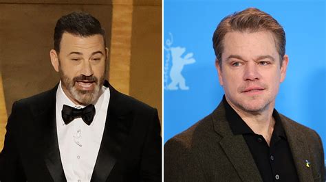 Jimmy Kimmel Revives Matt Damon Feud at Oscars