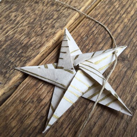 Origami Star Garland Handmade Paper Home Decor Photo | Etsy