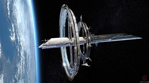 Orbital Space Station Concept, Mitchell Stuart on ArtStation at https ...