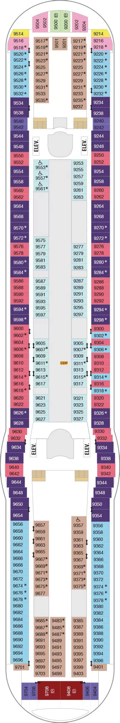 Independence of the Seas Deck 9 deck 9 plan | Cruisedeckplans.com