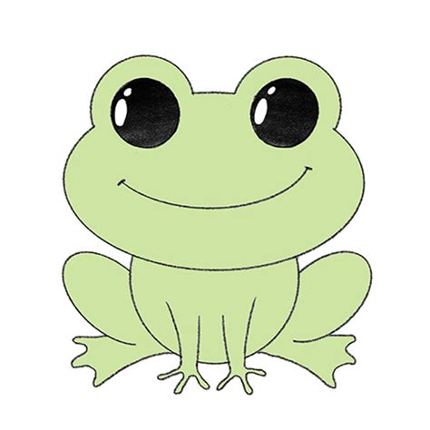 How to Draw an Easy Frog - Easy Drawing Tutorial For Kids