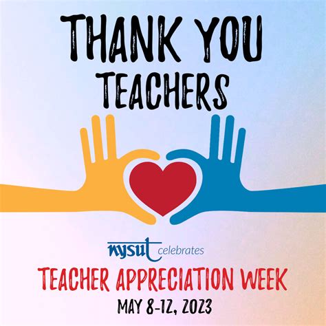 Celebrate Teacher Appreciation Week May 8-12