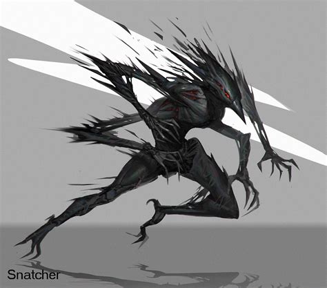 The Snatcher | Shadow creatures, Dark fantasy art, Monster concept art