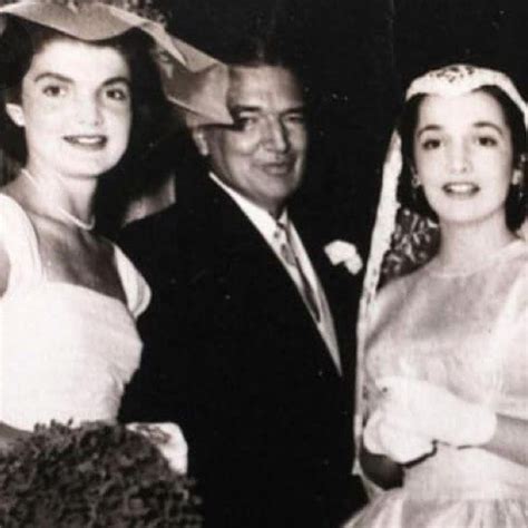 Jackie,Jack Bouvier and Lee on her wedding day.Lee married Michael ...