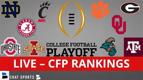 CFP Rankings LIVE – Top 25 Teams In 2nd-To-Last 2021 College Football ...