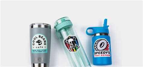 Custom water bottle stickers | Sticker Mule