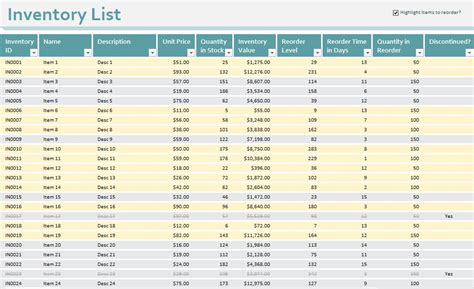 Inventory Spreadsheet Template Retail Inventory Spreadsheet Template ...