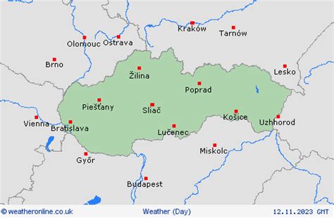 Overview Slovakia - Forecast maps - weather forecast