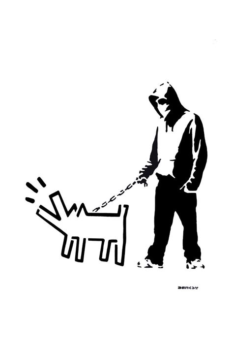 Sold Price: BANKSY - Hoodie & Keith Haring Dog - Invalid date CEST ...