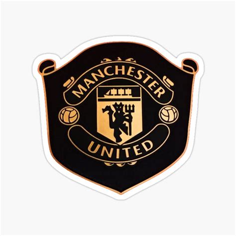 Buy Manchester United football club black sticker Online at Best Prices ...