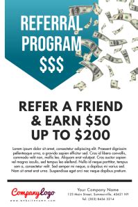 Free Refer A Friend Flyer Template - FREE PRINTABLE TEMPLATES