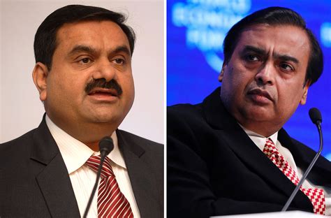 Mukesh Ambani, Gautam Adani Start to Face Off With $208 Billion in ...