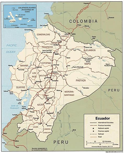 Ecuador Maps | Printable Maps of Ecuador for Download