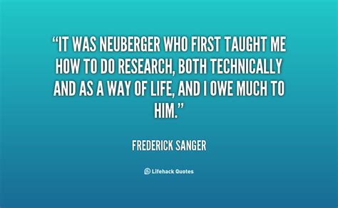 Frederick Sanger Quotes. QuotesGram