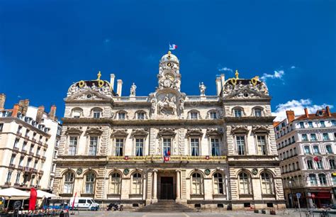 Lyon City Hall in France stock image. Image of hall - 129627343