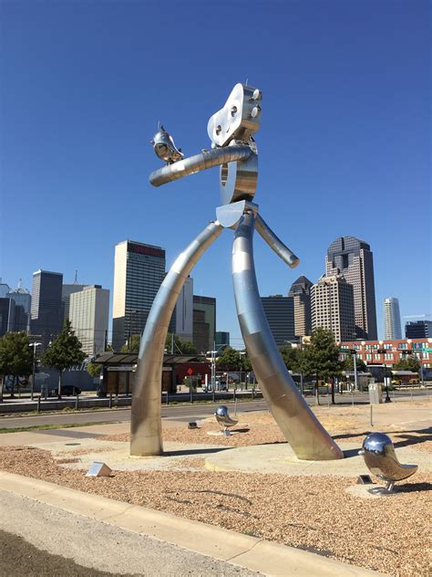 Traveling Man Dallas Texas Deep Ellum Sculpture IMG_2359 | Flickr