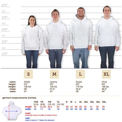 Youth Medium Sweatshirt Size Chart at Ethel Taylor blog