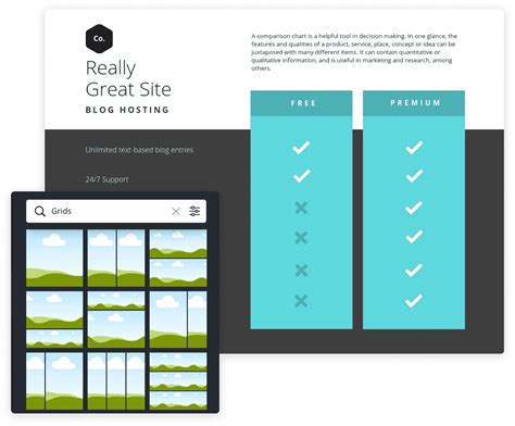 Free Online Comparison Chart Maker: Design a Custom Comparison Chart in ...