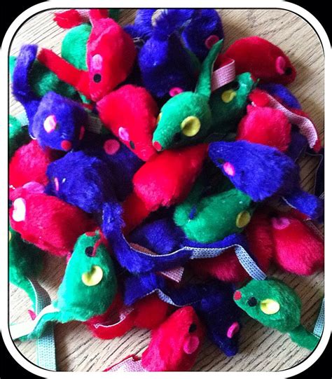 WHOLESALE cat toy MICE BULK 50 OR 100 mice FREE MINI BAG OF CANADIAN ...