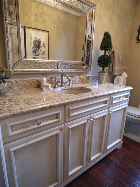 Custom vanity with granite counter top | Bathroom vanity countertops ...