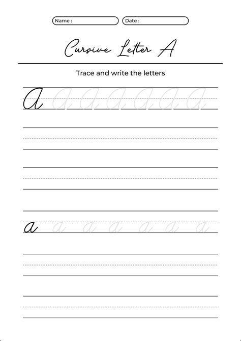 Free Printable Cursive Alphabet - FREE PRINTABLE TEMPLATES